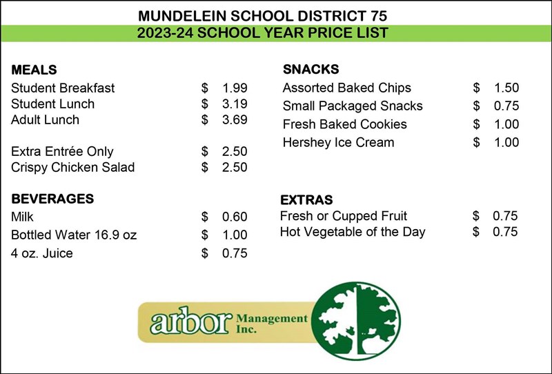 Mundelein_SD_75_Price_List_2023-24