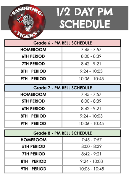 SCHOOL BELL SCHEDULES